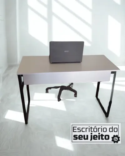 Mesa de Escritório REFORÇADA NOVA 1,1m Industrial Multiuso Computador Notebook Estudo Birô