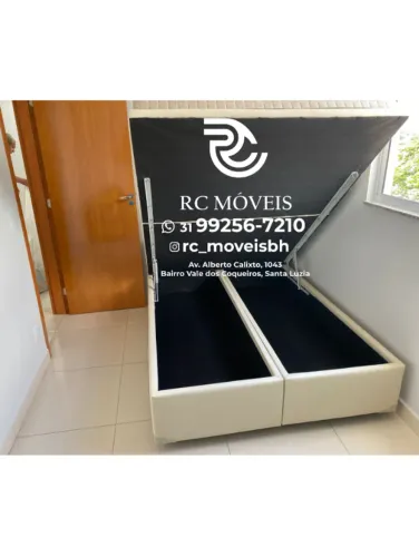 Cama Box Baú Casal Bipartido 1,38x1,88 - Blindada | Direto da Fábrica