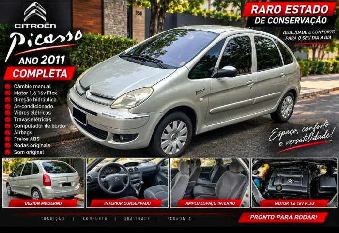 Citroen Xsara Picasso Exclus. 1.6/ 1.6 Flex 16V 2011