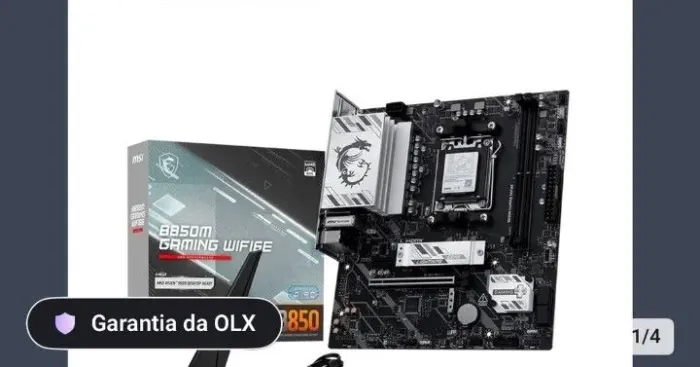 Placa Mãe MSI B850M Gaming Wi-fi 6e, AMD am5, mATX, DDR 5-