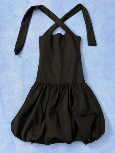 Vestido Pangeia Preto Balonê PP