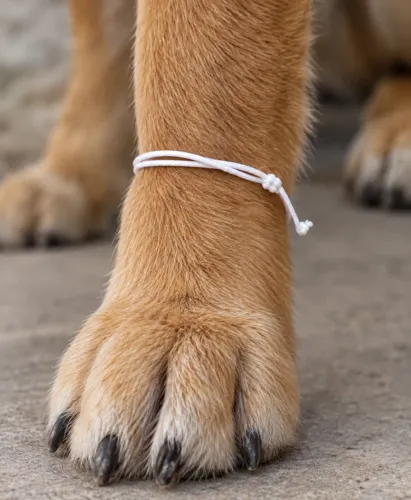 pulseira fio de seda para pet