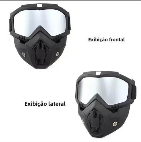 Máscara com óculos offroad à prova de poeira