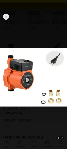 Bomba Pressurizador Água Quente