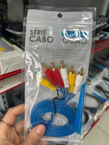 Cabo RCA x RCA Áudio e Vídeo AV 1,5 metros