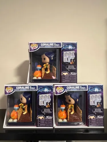 Funko coraline in garden