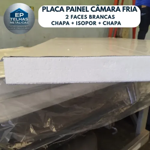 PLACA PAINEL CÂMARA FRIA - 2 FACES BRANCAS 