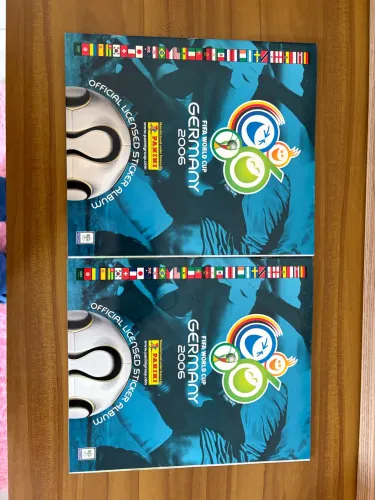 3 álbuns VAZIOS copa 2006 e la liga 05/06
