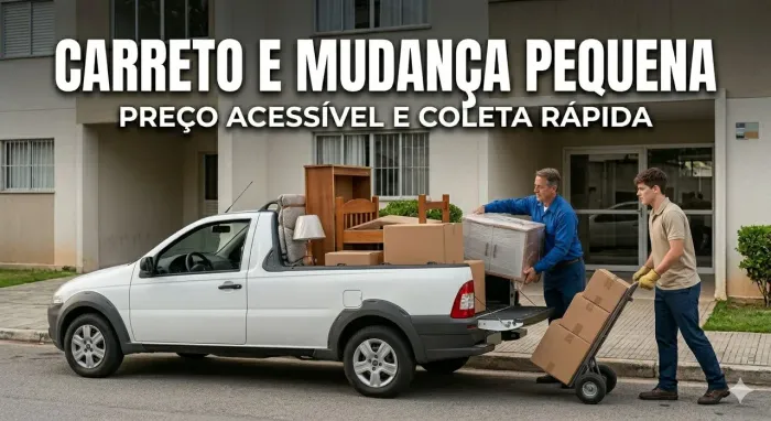 Carreto Barato e Rápido! Mudanças Pequenas e Coletas