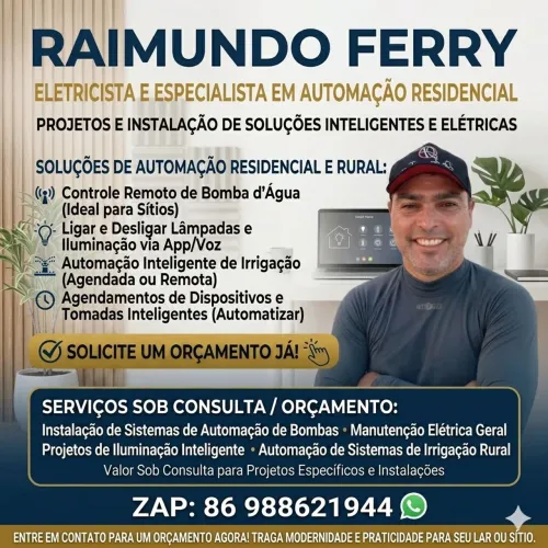 RAIMUNDO FERRY - Eletricista e Automação Residencial e Rural