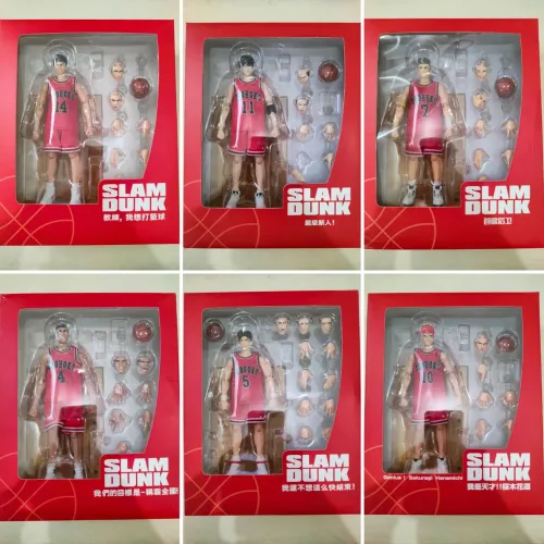 Great Toys Dasin Model Set 6 Slam Dunk Shohoku Sakuragi Akagi Mitsui Rukawa Kogure Miyagi