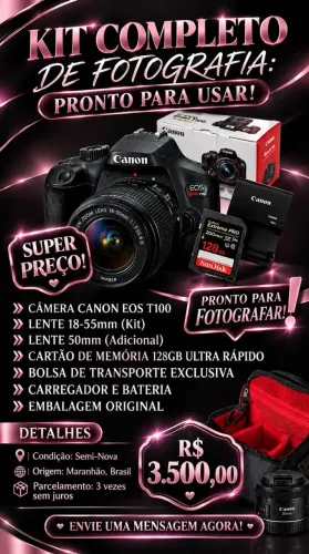 Vende se câmera fotográfica canon
