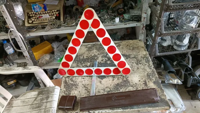 TRIÂNGULO MARROM POLIMATIC DO FUSCA BRASÍLIA OPALA CHEVETTE 