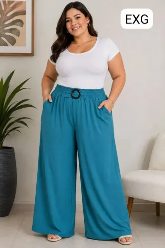 calça feminina azul exg