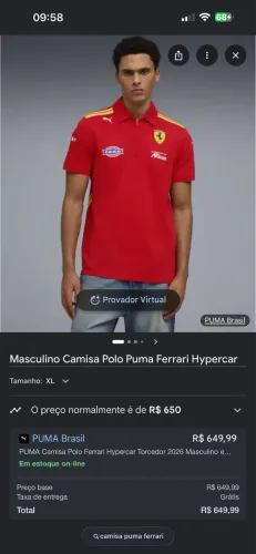 Camisa Puma Ferrari (G)