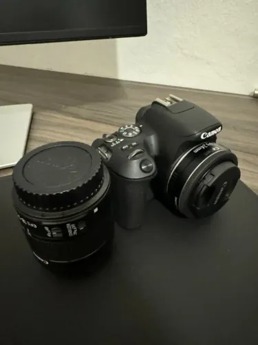 Camera Canon SL2 + 2 Lentes