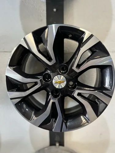 Jogo de Rodas aro 15 4x100 Ônix Turbo Corsa Montana Meriva Prisma Preto diamantado