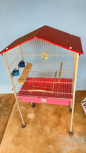 Gaiola para pássaros Grande c/ Rodinha