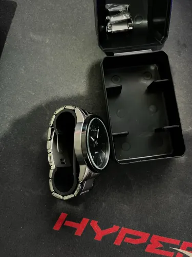 Relógio Masculino Estilo Calvin Klein com Pulseira Metálica e Estojo