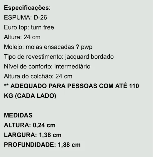 Colchão de espuma
