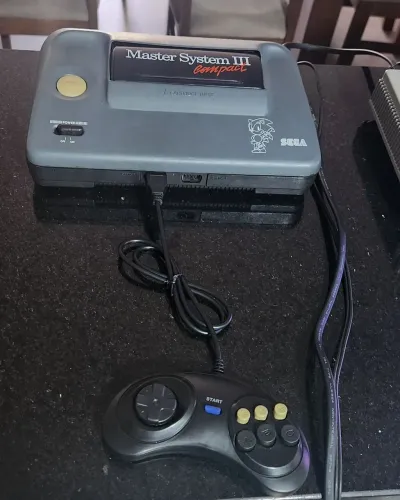 Master System 3 c/ MOD AV e Sonic na memoria + controle