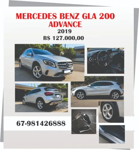 Mercedes-Benz GLA 200 Adv. 1.6/1.6 TB 16V Flex Aut. 2019