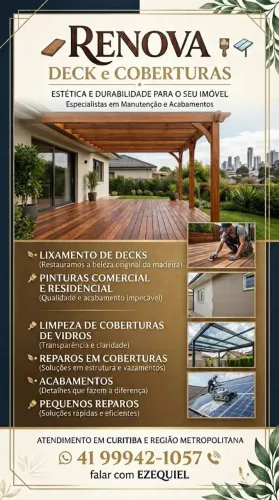 Renova deck e coberturas