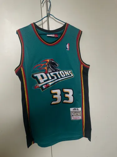 camisa detroit pistons nba mitchell ness tamanho g