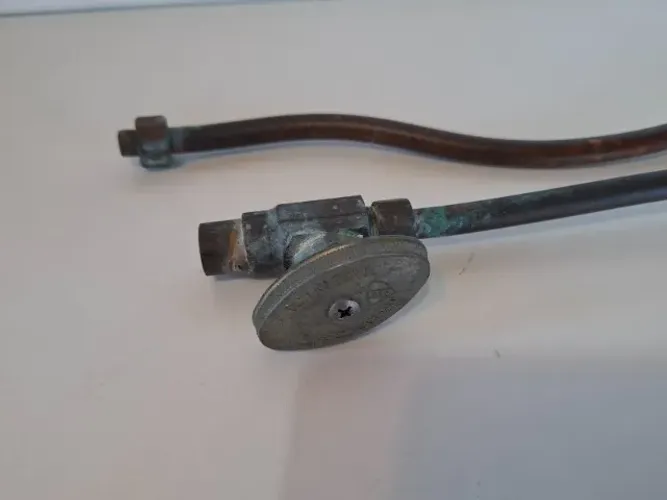 Válvula antiga registro 3/8" de água quente Brasscraft com tubing de cobre - Made in USA