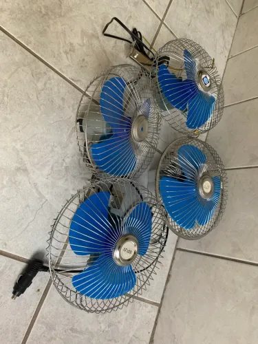 Ventilador automotivo 12v Potência 15w 16cm diâmetro
