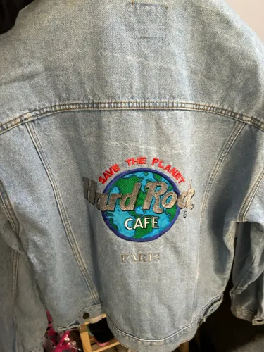 Jaqueta Jeans Hard Rock Café Paris Vintage