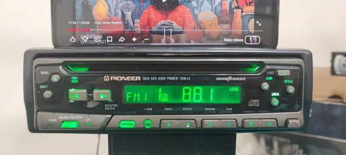 Radio Cd Pioneer Deh-345 Com Bluetooth (436/525/323/346)