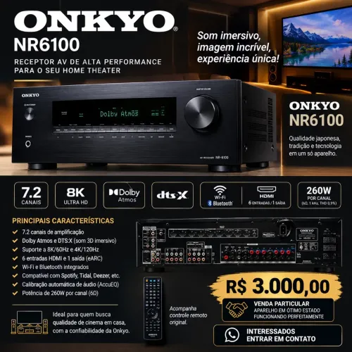 Onkyo NR6100 7.2 canais