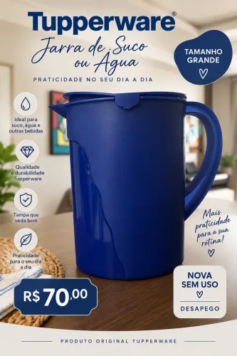 Jarra de suco ou água Tupperware