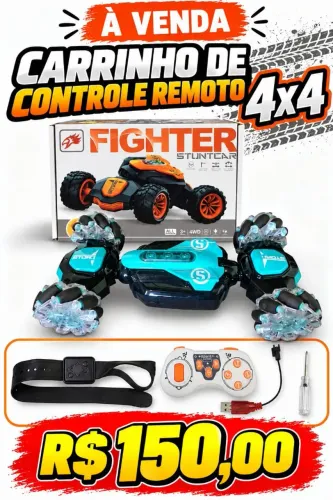 Carinho de controle remoto e gestos 