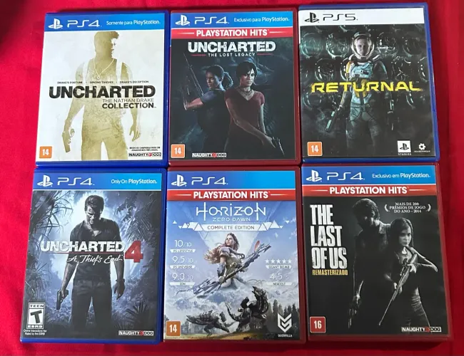 Uncharted, The Last of Us, Horizon Zero Dawn, Returnal