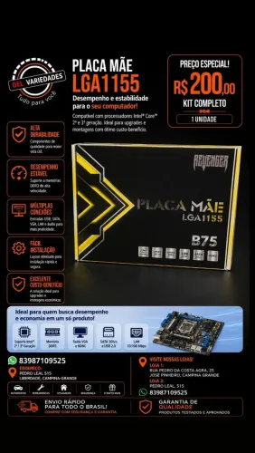 Placa mãe 1155 novas lacrada Dell variedades 