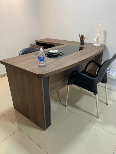 MESA DE ESCRITORIO CURVE 40MM com gaveteiro LOJA IKONOFFICE 