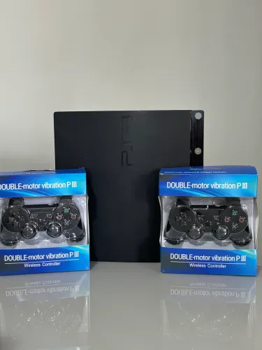 Ps3 slim 500gb Destravado lotado de jogos 2 controles GARANTIA 