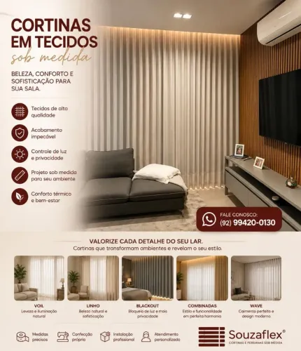 Cortinas e Persianas Sob Medida: Vista Sua Casa com Sofisticação