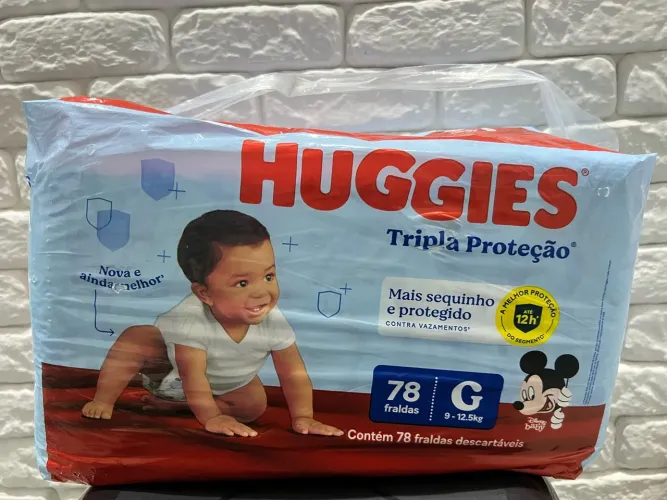 Fralda Huggies tamanho G