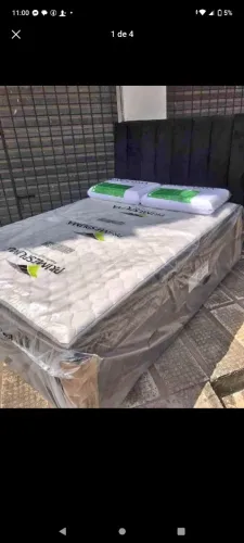 Cama box casal espuma d33 confortávell