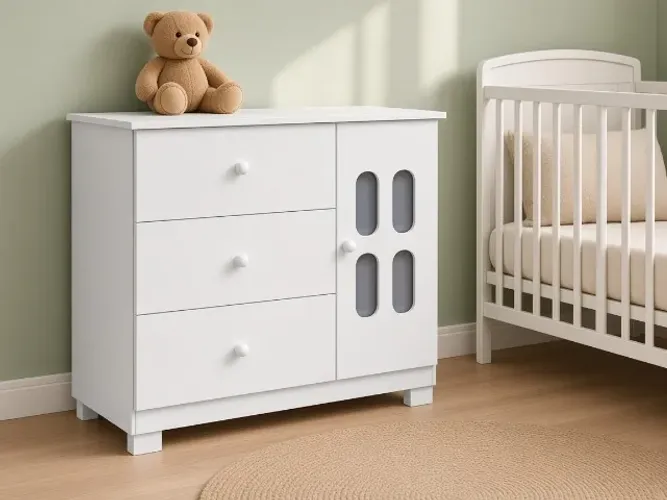 Cômoda Sapateira Sophie 91cm Branco (NOVO A PRONTA ENTREGA)