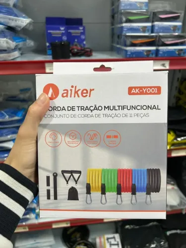 Kit de Elásticos de exercício em casa Atividade física