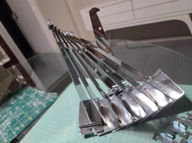 Suporte de inox para prateleiras