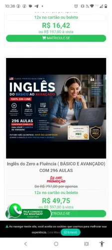 Curso de Inglês do básico só avançado 