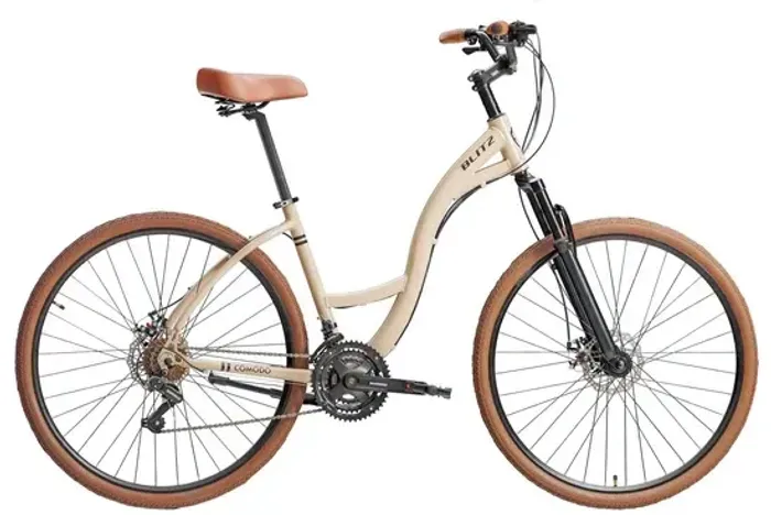 Bicicleta 29 BLITZ Comodo Urbana Full Shimano 21v Freio à Disco
