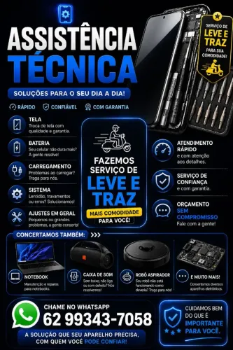 Seu aparelho deu problema? Nós resolvemos!