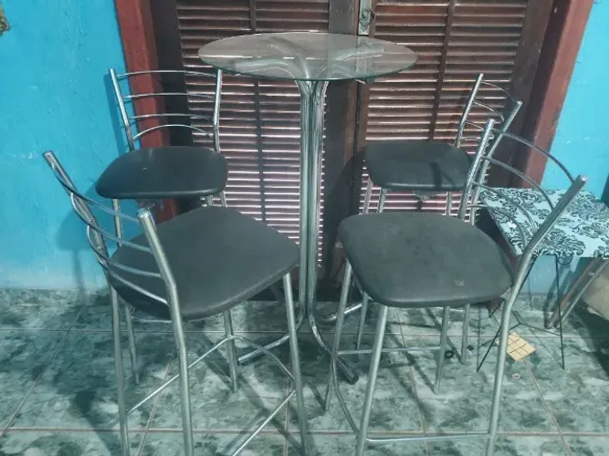 JOGO DE BANQUETA BISTO EM AÇO