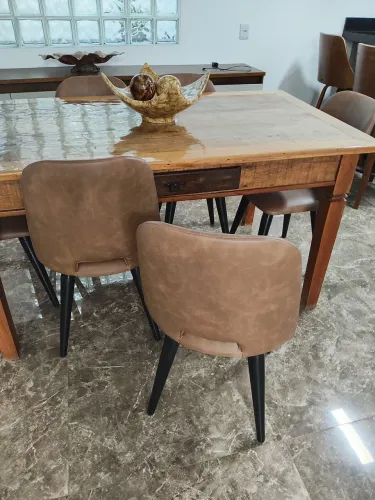 6 cadeiras couro ecológico 